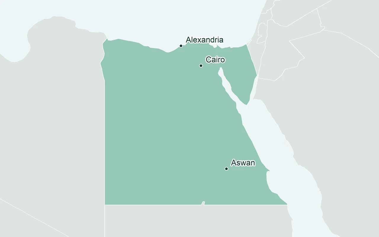 Orientation map of Egypt