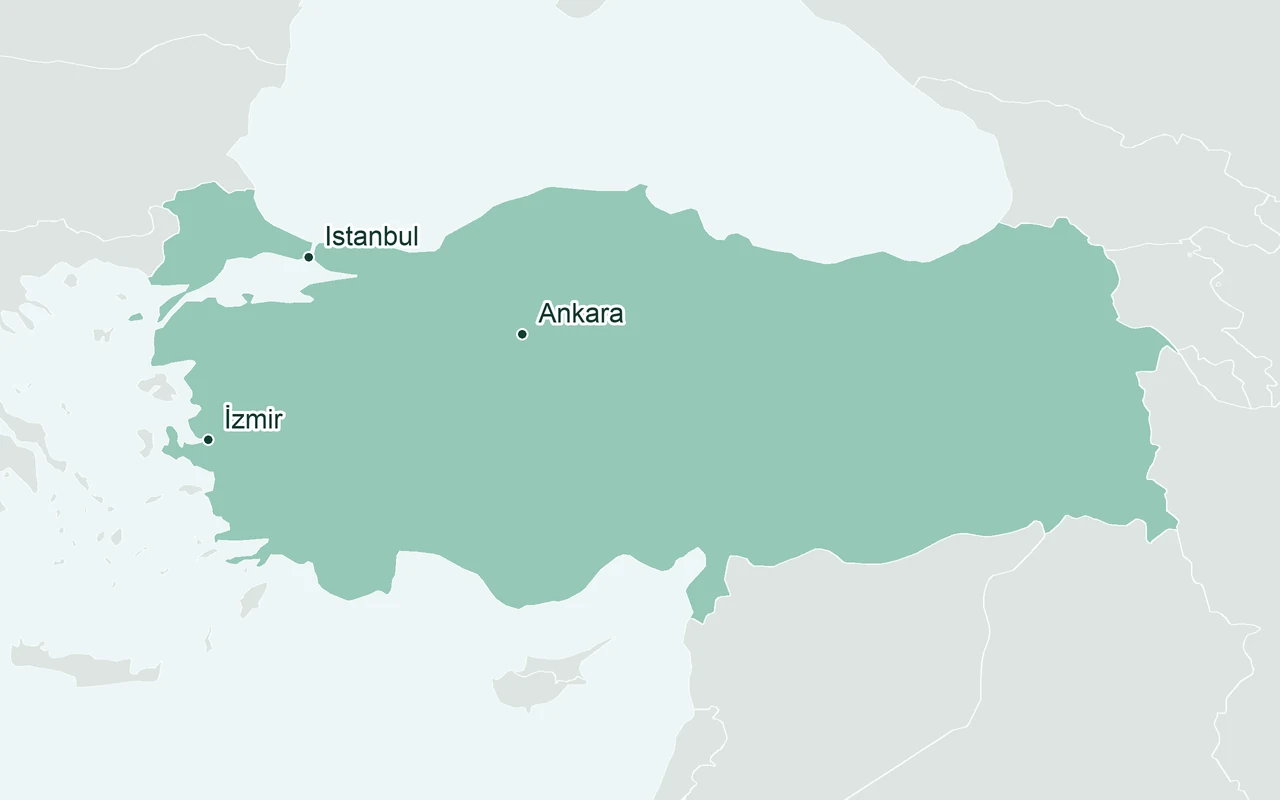 Orientation map of Turkey